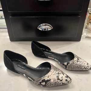 Fun faux snakeskin/suede flats from Nine West